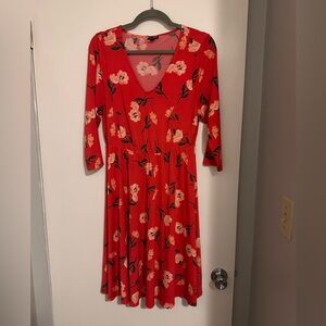 Torrid Floral Long Sleeve Dress